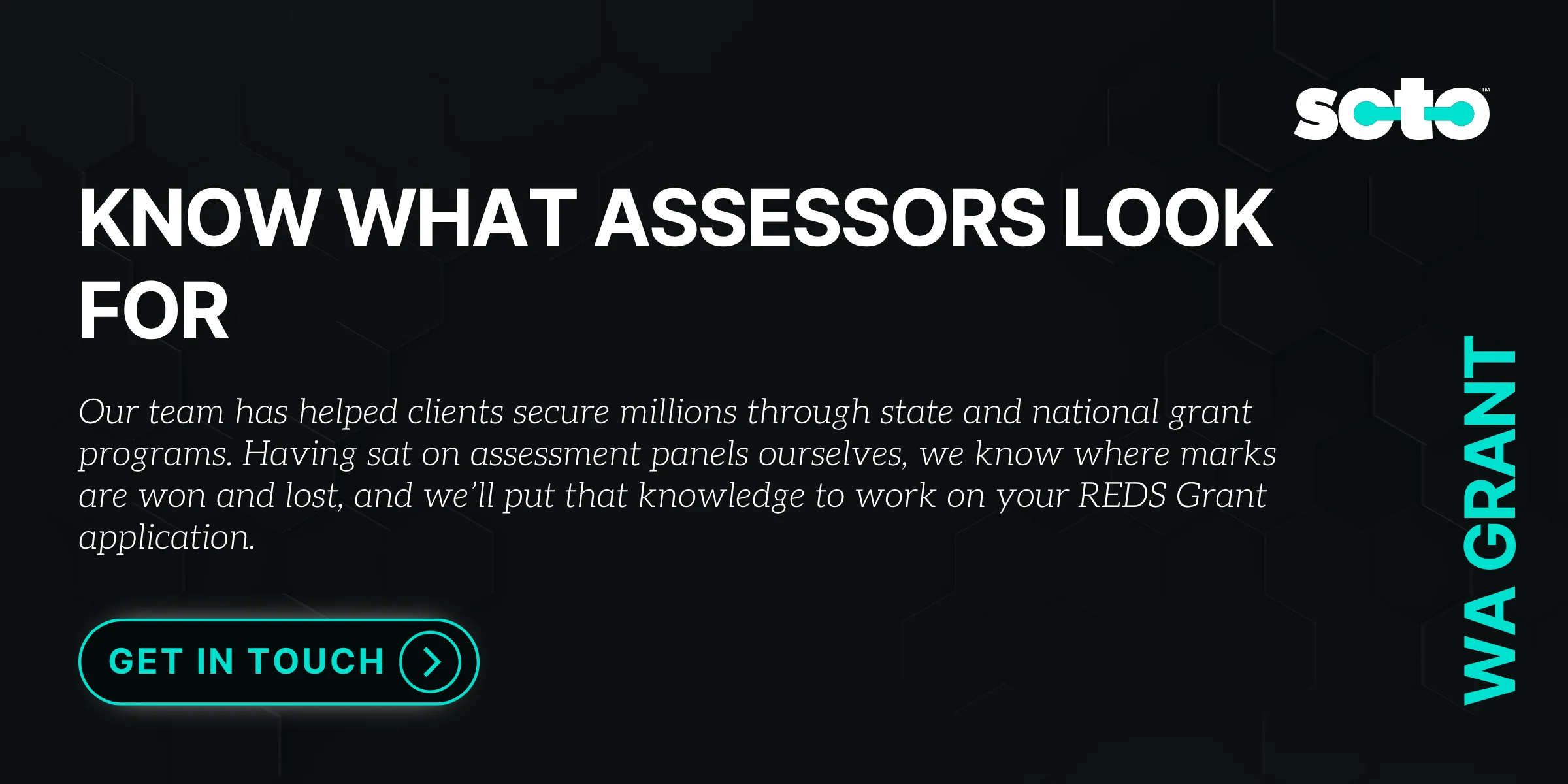 REDS Grant WA Fund writing